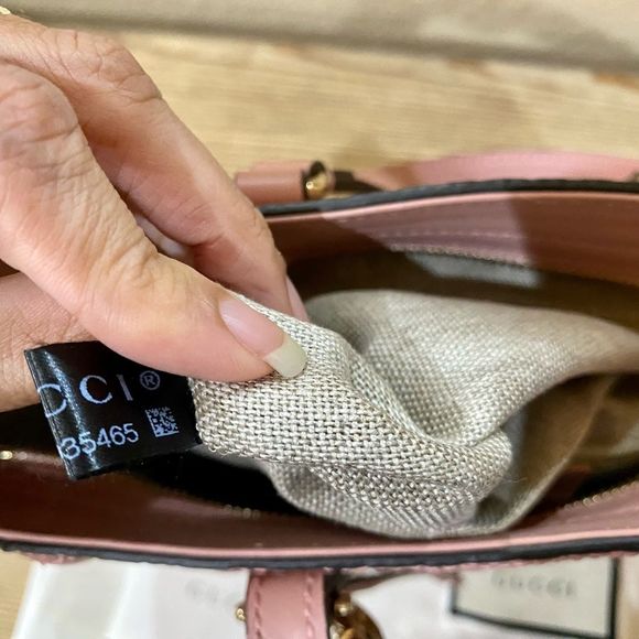 Authentic Gucci Guccisima Crossbody Handbag Light Pink - Picture 15 of 16